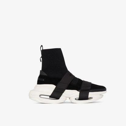 balmain-black-Bbold-High-top-Sneakers